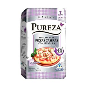 Harina  con levadura para pizza / Self-rising flour for pizza PUREZA (1 kg - .04 Oz)