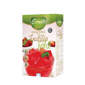 Gelatina  de frutilla ligth / Light strawberry jelly EMETH (25 gr - .88 Oz)