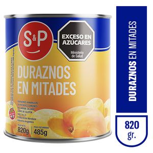 Durazno S&P en mitad 820 gr / S&P Peach in half 820 gr (Units x Case 12u) San Telmo Market, Argentine Grocery & Restaurant, We Ship All Over USA and CANADA