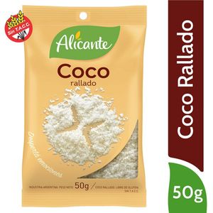 Coco rallado Alicante natural 50 gr / Natural Alicante grated coconut 50 gr (Units x Case 25u) San Telmo Market, Argentine Grocery & Restaurant, We Ship All Over USA and CANADA