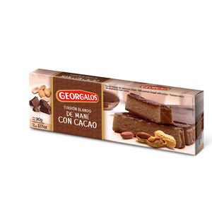 Turron Georgalos mani con cacao 90 gr / Georgalos peanut nougat with cocoa 90 gr