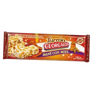 Turron de mani Georgalos con miel 80 gr / Georgalos peanut nougat with honey 80 gr