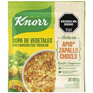 Sopa casera  c/pasta trico.. / Homemade soup with trico pasta.. KNORR (107 gr - 3.77 Oz)