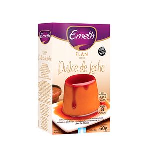 Flan Emeth de dulce de leche con vitamina 60 gr / Emeth flan with dulce de leche with vitamin 60 gr (Units x Case 6u) San Telmo Market, Argentine Grocery & Restaurant, We Ship All Over USA and CANADA