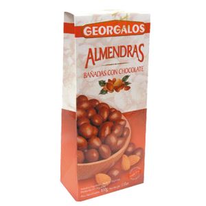 Almendra Georgalos con chocolate estuche 100 gr / Almond Georgalos with chocolate case 100 gr