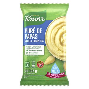 Pure de papa  instantaneo receta completa / Instant mashed potatoes full recipe KNORR (125 gr - 4.41 Oz)