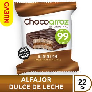 Alfajor  dulce de leche / Alfajor dulce de leche CHOCOARROZ (22 gr - .78 Oz) UNIDADES x CAJA 30San Telmo Market, tu mercado mayorista argentino con envio a todo el mundo