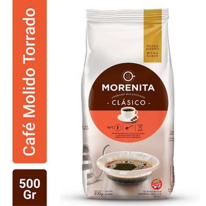 Cafe molido  clasico intenso / Intense classic ground coffee LA MORENITA (500 gr - 17.64 Oz)