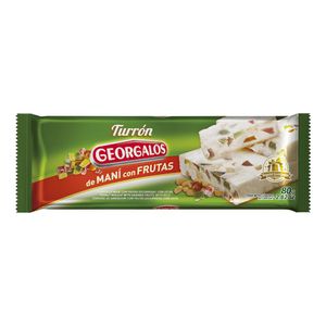 Turron de mani GEORGALOS con fruta 80 gr / GEORGALOS peanut nougat with fruit 80 gr