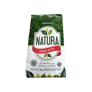 Yerba  mate tradicional nueva / New traditional yerba mate NATURA (1 kg - .04 Oz) UNIDADES x CAJA 6San Telmo Market, tu mercado mayorista argentino con envio a todo el mundo