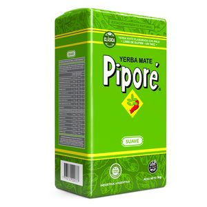 Yerba  suave clasica / Classic soft yerba PIPORE (1 kg - .04 Oz) UNIDADES x CAJA 6San Telmo Market, tu mercado mayorista argentino con envio a todo el mundo