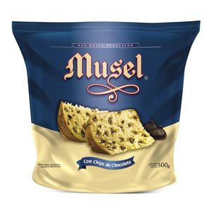 Pan dulce Musel con chips 500 gr / Musel sweet bread with chips 500 gr