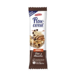 Barra cereal Flow con chips y almendras 23 gr / Flow cereal bar with chips and almonds 23 gr (Units x Case 20u) San Telmo Market, Argentine Grocery & Restaurant, We Ship All Over USA and CANADA