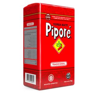 Yerba  tradicional / traditional yerba PIPORE (1 kg - .04 Oz) UNIDADES x CAJA 6San Telmo Market, tu mercado mayorista argentino con envio a todo el mundo