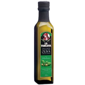 Aceite oliva La Toscana albahaca botella 250 cc / Tuscany basil olive oil bottle 250 cc (Units x Case 6u) San Telmo Market, Argentine Grocery & Restaurant, We Ship All Over USA and CANADA