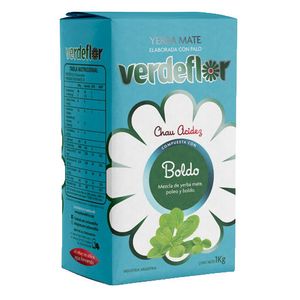 Yerba  con boldo / Yerba with boldo VERDEFLOR (1 kg - .04 Oz) UNIDADES x CAJA 6San Telmo Market, tu mercado mayorista argentino con envio a todo el mundo