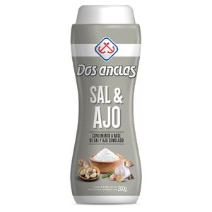 Sal con ajo  salero / Salt with garlic salt shaker DOS ANCLAS (200 gr - 7.05 Oz)
