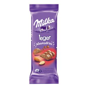 Chocolate  leger con almendras / Leger chocolate with almonds MILKA (50 gr - 1.76 Oz) UNIDADES x CAJA 28San Telmo Market, tu mercado mayorista argentino con envio a todo el mundo