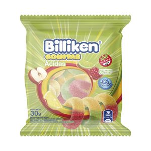 Gomitas  acidas / sour gummies BILLIKEN (30 gr - 1.06 Oz) UNIDADES x CAJA 12San Telmo Market, tu mercado mayorista argentino con envio a todo el mundo