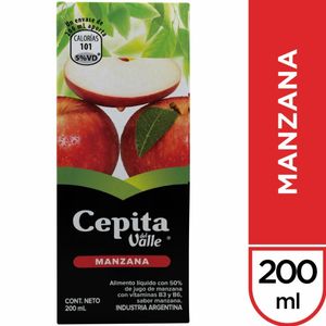 Jugo Cepita manzana tetrabrik 200 cc / Cepita apple juice tetrabrik 200 cc (Units x Case 6u) San Telmo Market, Argentine Grocery & Restaurant, We Ship All Over USA and CANADA