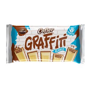 Chocolate  affiti blanco / white affiti chocolate COFLER (45 gr - 1.59 Oz) UNIDADES x CAJA 12San Telmo Market, tu mercado mayorista argentino con envio a todo el mundo