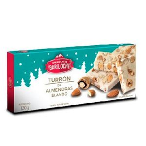 Turron Bariloche de almendras bañado 100 gr / Bariloche nougat with almonds dipped 100 gr