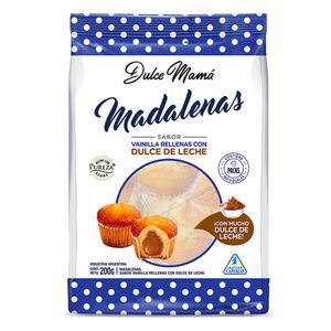 Madalena  vainilla rellena de dulce de leche / Vanilla cupcake filled with dulce de leche DULCE MAMA (200 gr - 7.05 Oz)