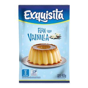 Flan Exquisita de vainilla 40 gr / Exquisite vanilla flan 40 gr (Units x Case 15u) San Telmo Market, Argentine Grocery & Restaurant, We Ship All Over USA and CANADA