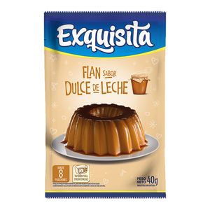 Flan Exquisita de dulce de leche 40 gr / Exquisita dulce de leche flan 40 gr (Units x Case 15u) San Telmo Market, Argentine Grocery & Restaurant, We Ship All Over USA and CANADA