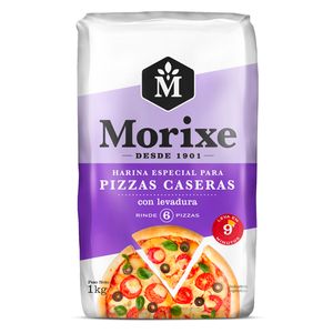 Harina  con levadura para pizza / Self-rising flour for pizza MORIXE (1 kg - .04 Oz)