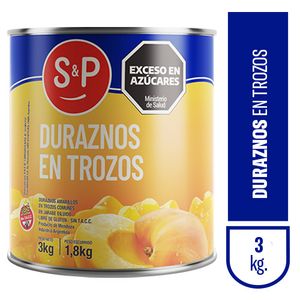 Durazno S&P en trozos 3 kg / S&P peach in pieces 3 kg (Units x Case 6u) San Telmo Market, Argentine Grocery & Restaurant, We Ship All Over USA and CANADA