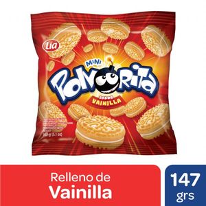 Galletitas  mini vainilla relleno vainilla/ / Mini vanilla cookies with vanilla filling POLVORITA (147 gr - 5.19 Oz) UNIDADES x CAJA 36San Telmo Market, tu mercado mayorista argentino con envio a todo el mundo