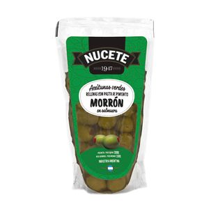 Aceitunas verdes  rellenas doy pack / Stuffed green olives I pack NUCETE (300 gr - 10.58 Oz)