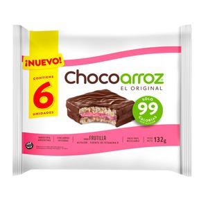 Alfajor Chocoarroz frutilla 6 u x 22 gr / Alfajor Chocorice strawberry 6 units x 22 gr (Units x Case 28u) San Telmo Market, Argentine Grocery & Restaurant, We Ship All Over USA and CANADA