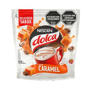 Cafe instantaneo Dolca mixes caramelo doy pack 125 gr / Dolca instant coffee mixes caramel doy pack 125 gr (Units x Case 8u)