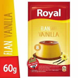 Flan  de vainilla / vanilla custard ROYAL (60 gr - 2.12 Oz) UNIDADES x CAJA 6San Telmo Market, tu mercado mayorista argentino con envio a todo el mundo