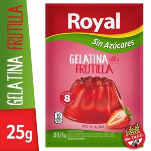 Gelatina Royal de frutilla ligth 25 gr / Royal light strawberry gelatin 25 gr (Units x Case 8u) San Telmo Market, Argentine Grocery & Restaurant, We Ship All Over USA and CANADA