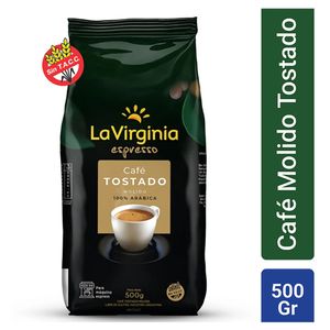 Cafe molido  arabico tostado / Roasted Arabica ground coffee LA VIRGINIA (500 gr - 17.64 Oz)