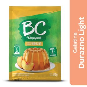 Gelatina BC de durazno light 20 gr / BC light peach gelatin 20 gr (Units x Case 8u) San Telmo Market, Argentine Grocery & Restaurant, We Ship All Over USA and CANADA