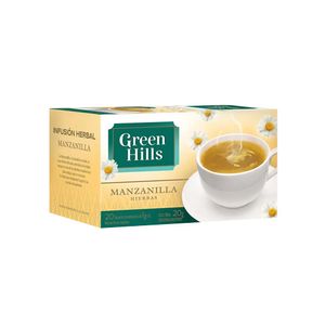 Te  manzanilla x / Chamomile tea x GREEN HILLS (20) UNIDADES x CAJA 12San Telmo Market, tu mercado mayorista argentino con envio a todo el mundo