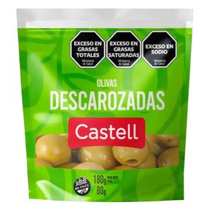 Aceituna verde  descar doy pack / Green olives download doy pack CASTELL (80 gr - 2.82 Oz)