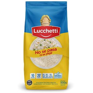 Arroz parbolizado Lu cchetti / Lu cchetti parboiled rice LUCCHETTI (500 gr - 17.64 Oz) UNIDADES x CAJA 10San Telmo Market, tu mercado mayorista argentino con envio a todo el mundo