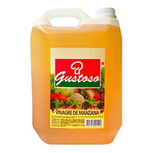 Vinagre  manzana bidon / Apple cider vinegar canister GUSTOSO (5 lt - .18 Oz)