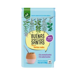 Yerba Buenas y Santas / Good and Holy Yerba GENÉRICO (500 gr - 17.64 Oz) UNIDADES x CAJA 10San Telmo Market, tu mercado mayorista argentino con envio a todo el mundo