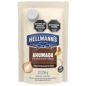 Mayonesa Hellmanns ahumada doy pack 250 gr / Hellmanns smoked mayonnaise I pack 250 gr (Units x Case 12u) San Telmo Market, Argentine Grocery & Restaurant, We Ship All Over USA and CANADA