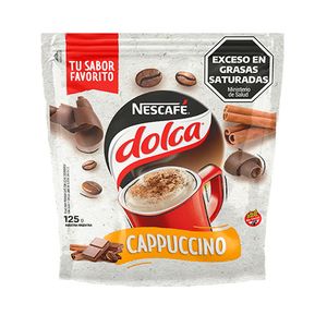 Cafe instantaneo  cappu ccino nuevo doy pack / Instant coffee cappu ccino new doy pack DOLCA (125 gr - 4.41 Oz)