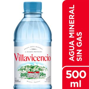 Agua mineral / Mineral water VILLAVICENCIO (500 cc - 17.64 Oz) UNIDADES x CAJA 12San Telmo Market, tu mercado mayorista argentino con envio a todo el mundo