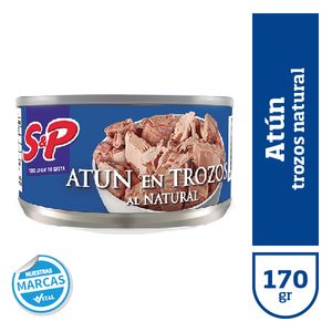 Atun S&P trozos al natural 170 gr / S&P tuna pieces in natural form 170 gr (Units x Case 48u) San Telmo Market, Argentine Grocery & Restaurant, We Ship All Over USA and CANADA