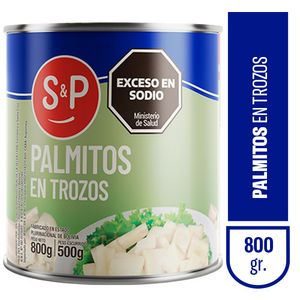 Palmitos  trozoss / Pieces of palm hearts S&P (800 gr - 28.22 Oz) UNIDADES x CAJA 12San Telmo Market, tu mercado mayorista argentino con envio a todo el mundo