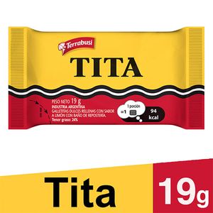 TITA Galleta bañada chocolate negro (36 gr - 1.27 Oz)